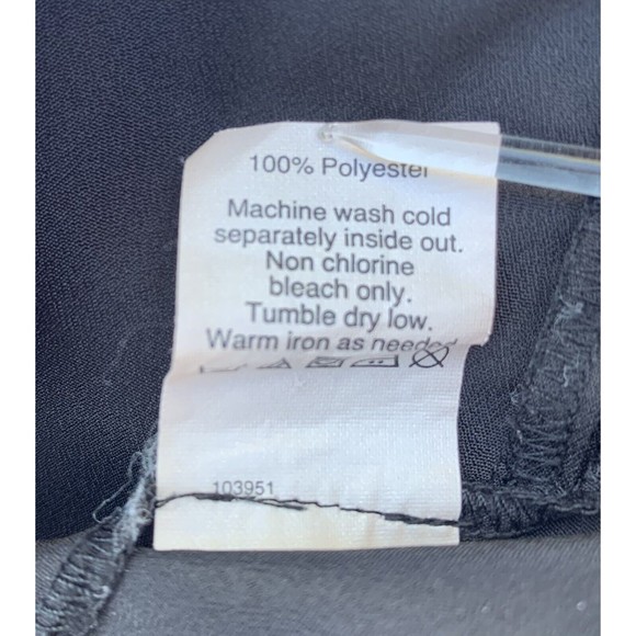 J. Crew Top Womens 4P Petite Black Sleeveless Blouse Casual 1/2 Button up - Picture 3 of 8